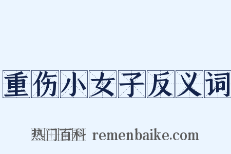 重伤小女子反义词是什么意思的图片